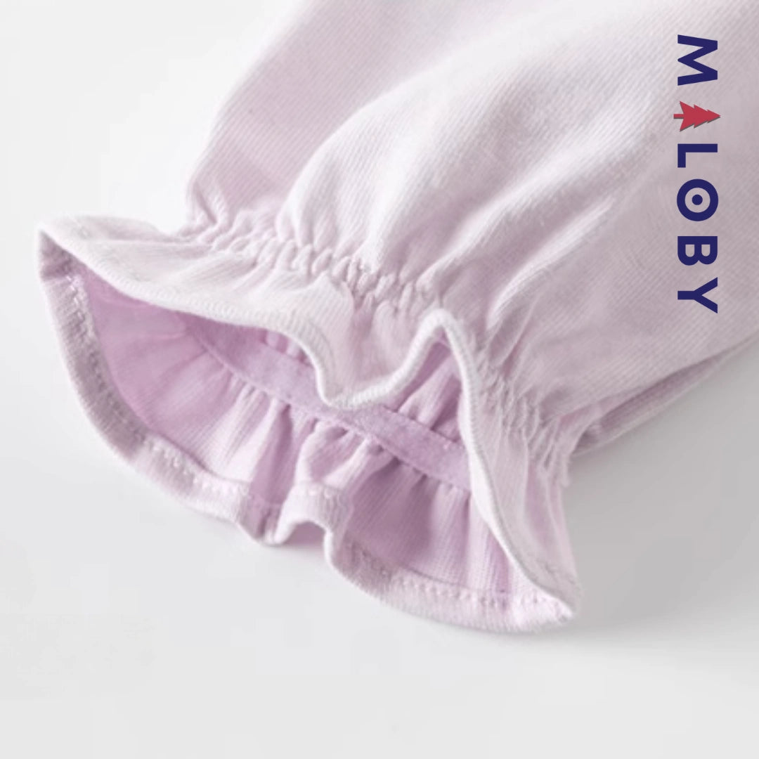 Ensemble Habillé Jupon + chemise enfant fille - violet/bleu -robes et ensembles pour filles, bébés et garcons - MALOBY