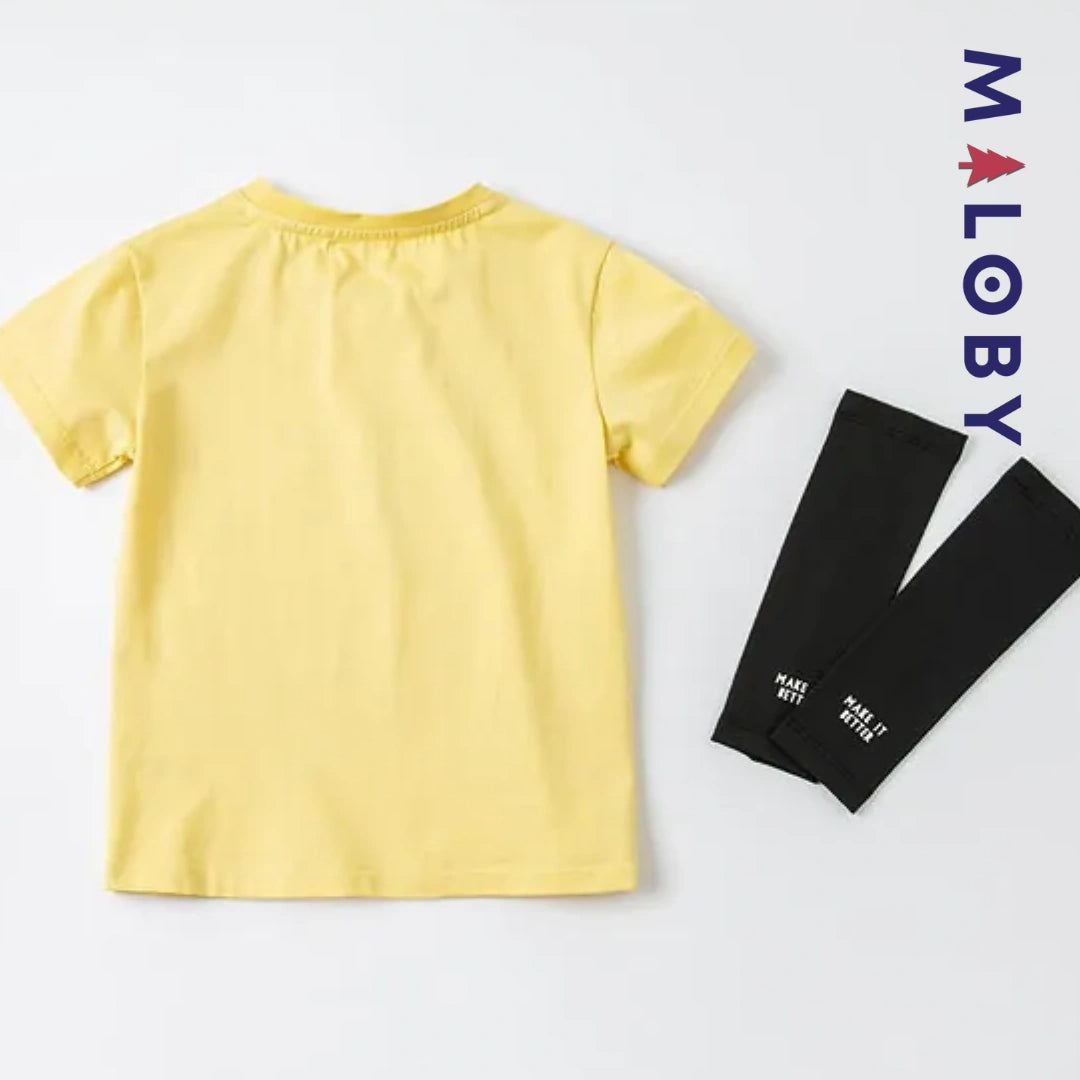 T-shirt deux saisons en pur coton- Garçon -robes et ensembles pour filles, bébés et garcons - MALOBY