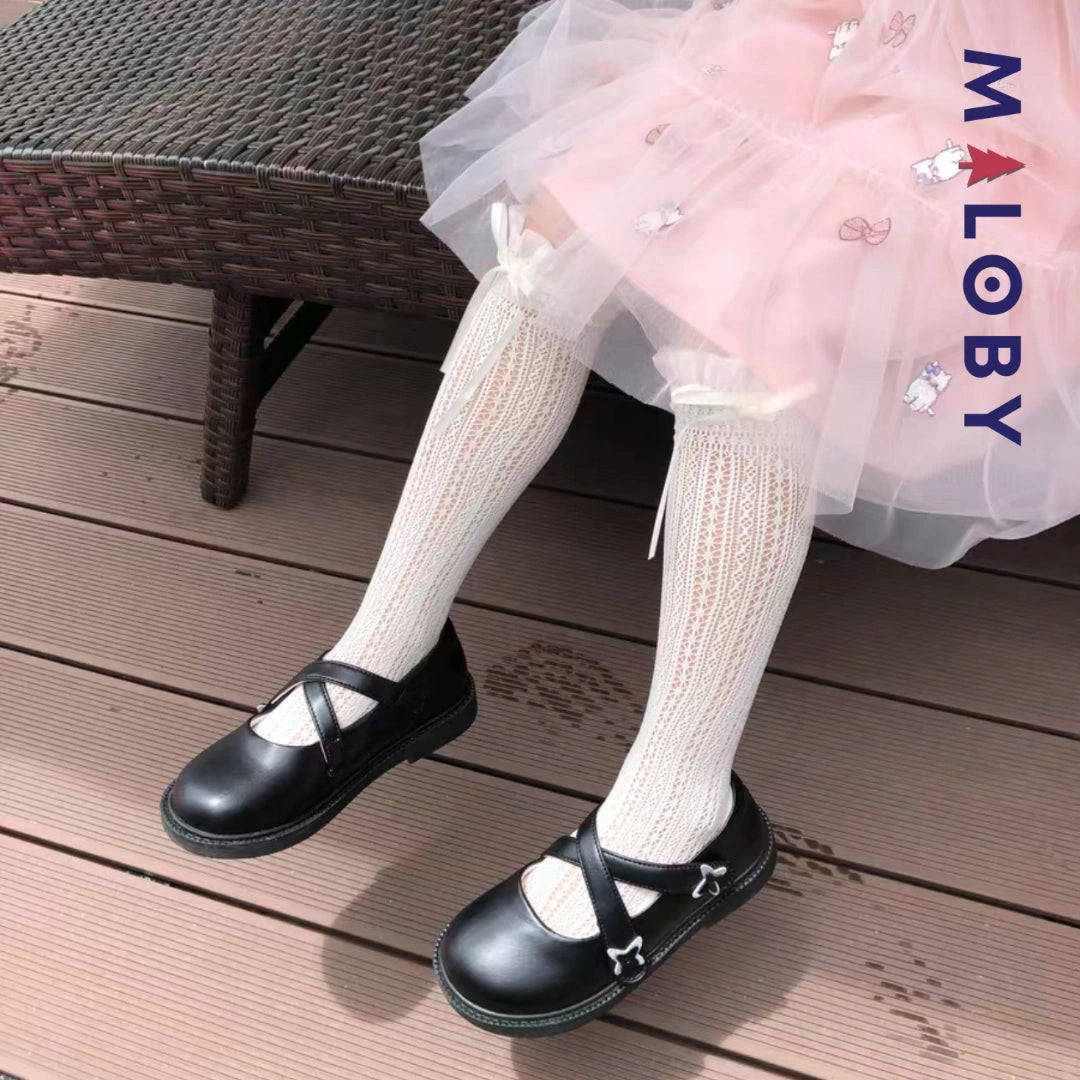 Ballerines double bride enfant fille - Noir -robes et ensembles pour filles, bébés et garcons - MALOBY