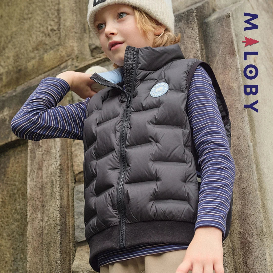 Doudoune sans manches Garçon- Noir -robes et ensembles pour filles, bébés et garcons - MALOBY