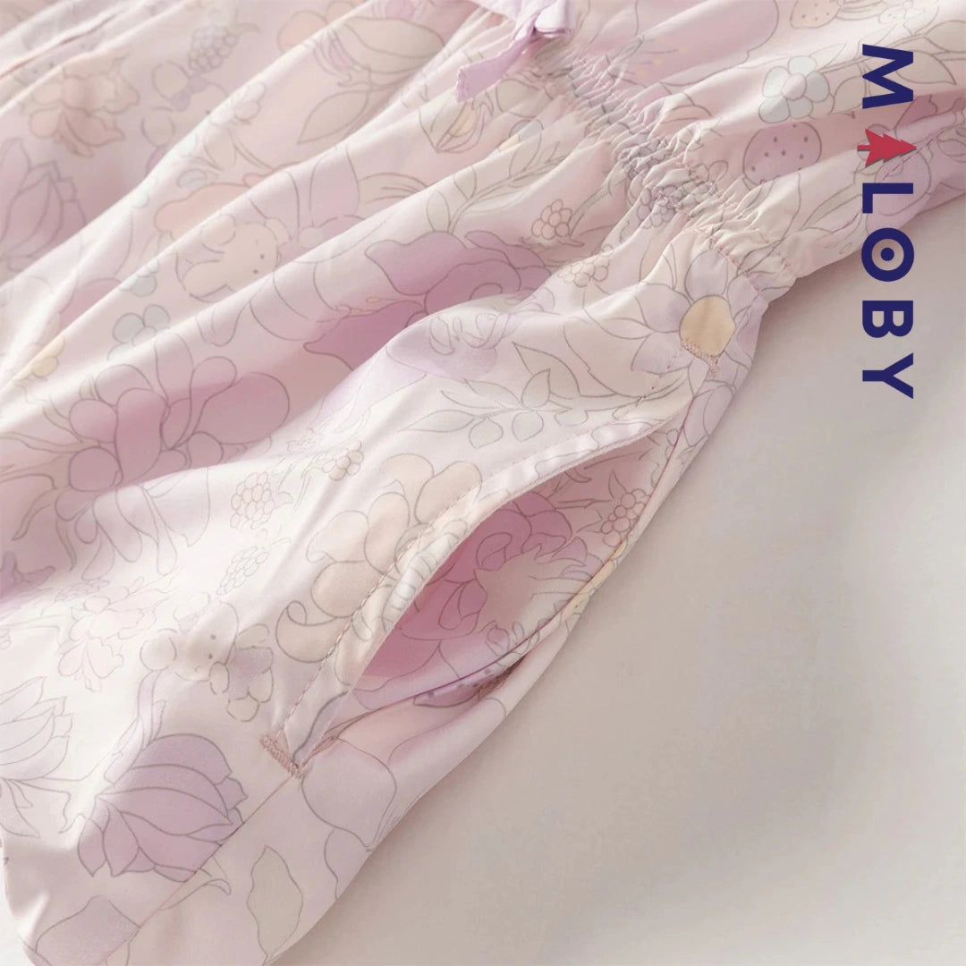 Veste mi-saison imprimé floral enfant fille- Rose