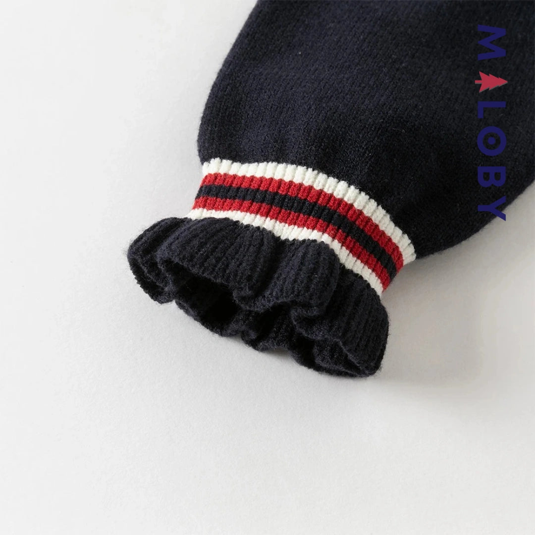 Ensemble jupe + Cardigan enfant fille- marine