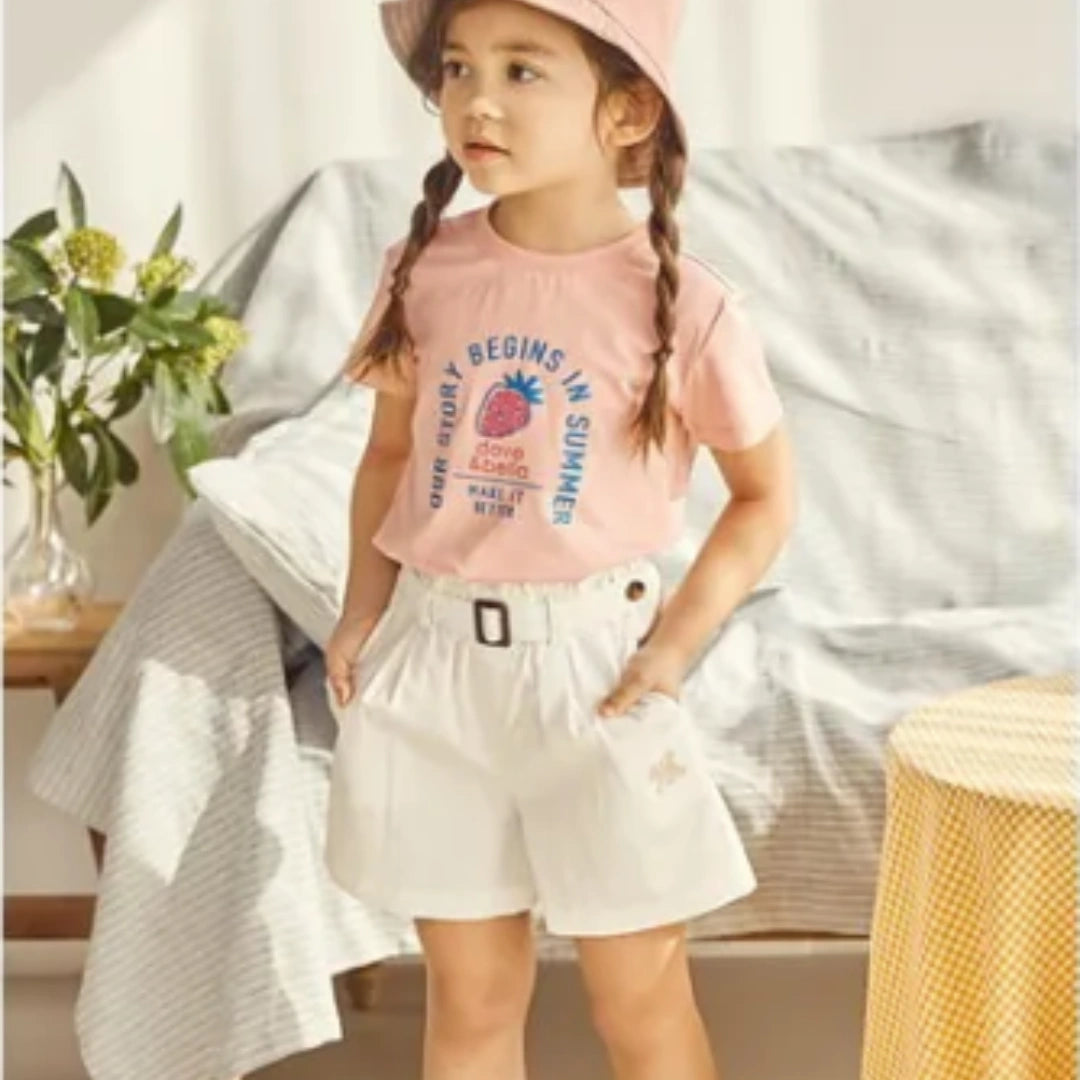 T-shirt deux saisons en pur coton- Garçon -robes et ensembles pour filles, bébés et garcons - MALOBY