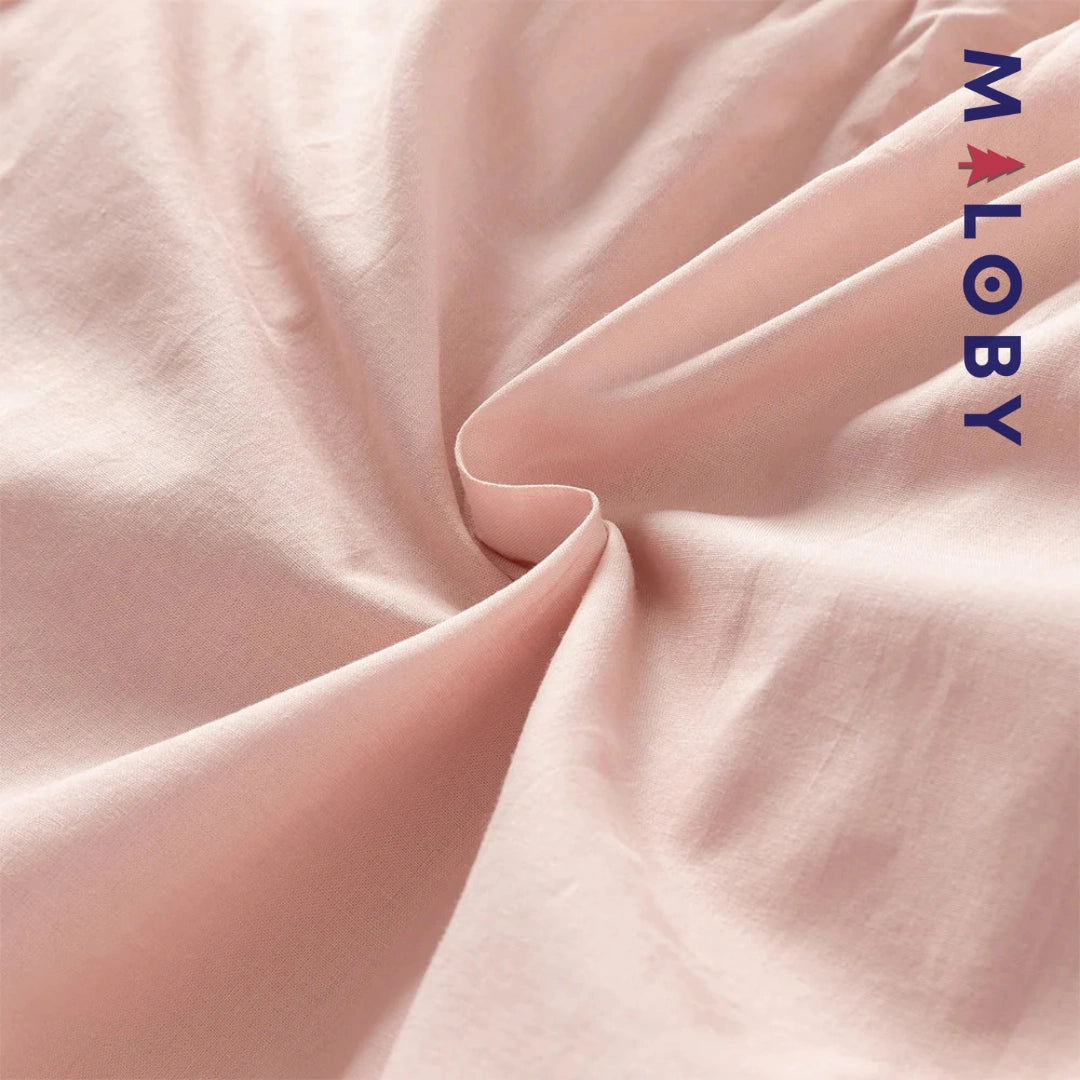 Robe à carreaux manches longues enfant fille - Rose