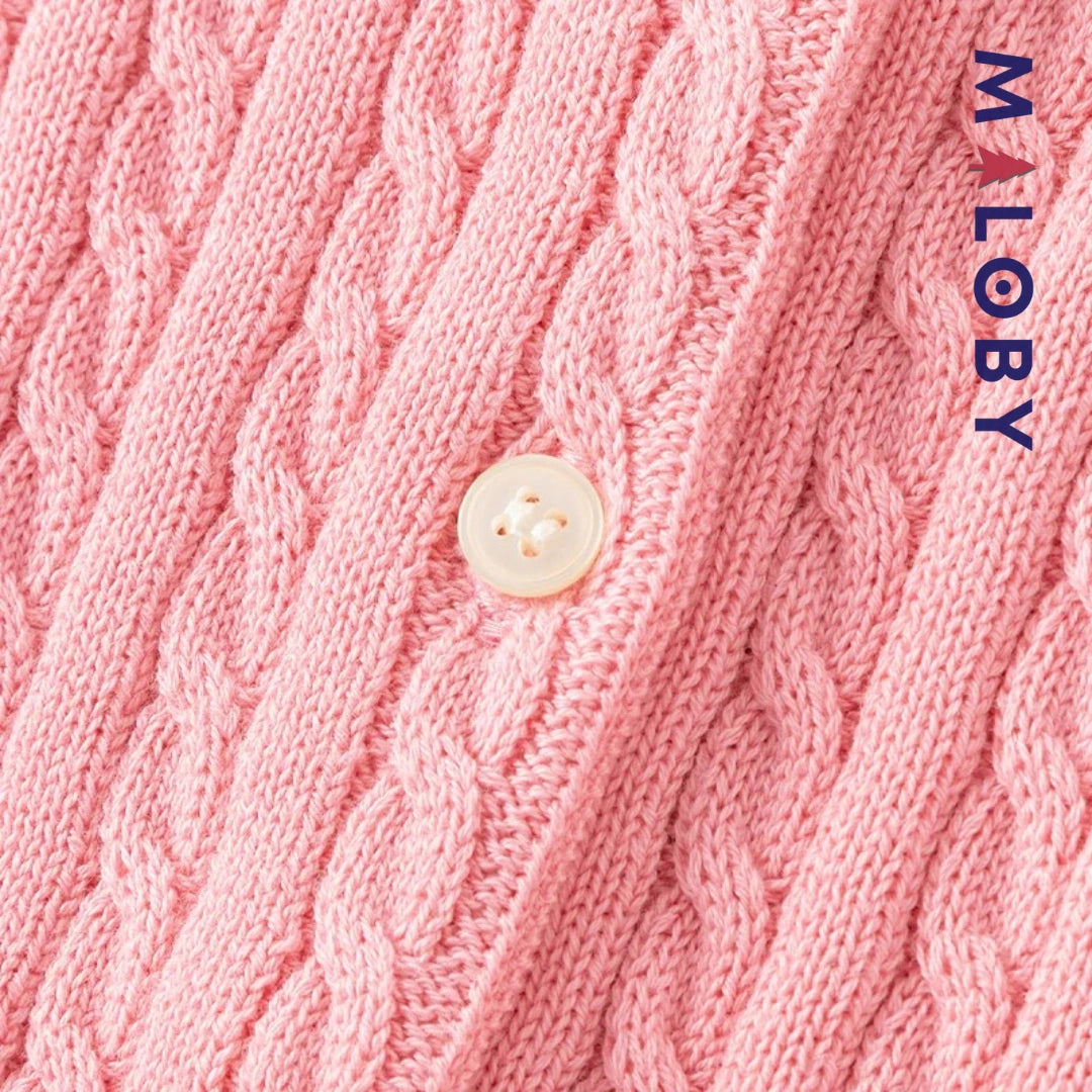 Cardigan basic 100% coton enfant fille