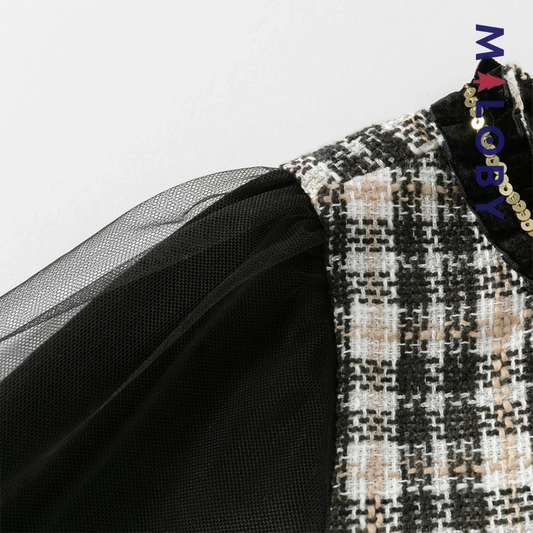 Robe cérémonie bi-matière enfant fille - noir