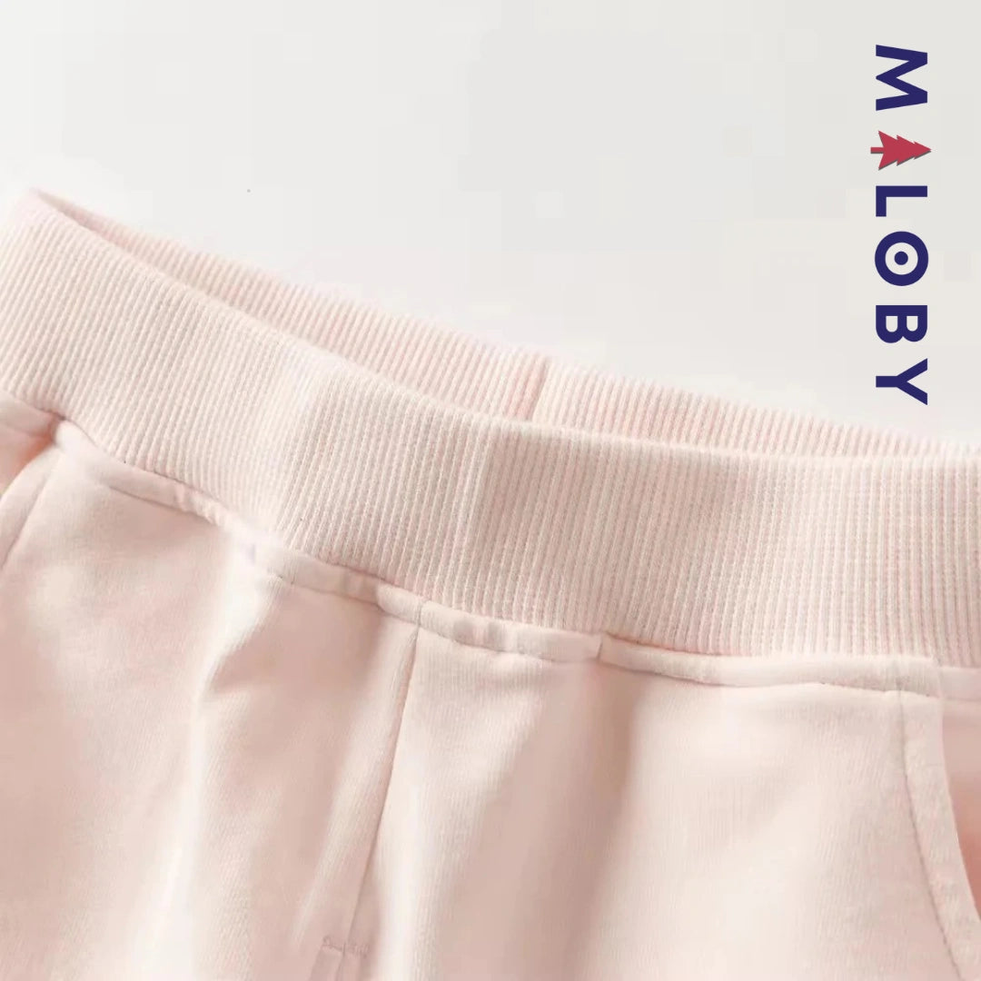 Ensemble jogging 2 pièces motifs fleuris- Rose