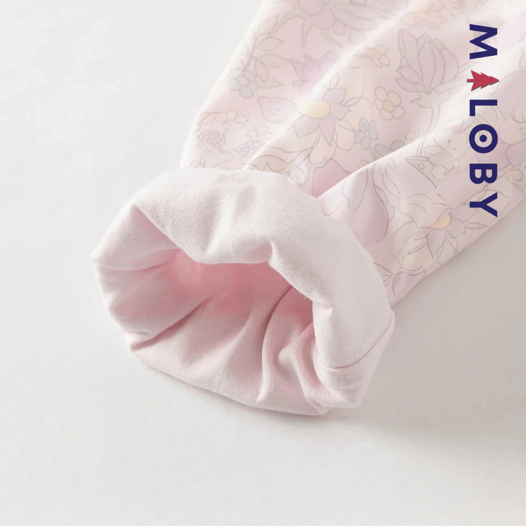 Veste mi-saison imprimé floral enfant fille- Rose