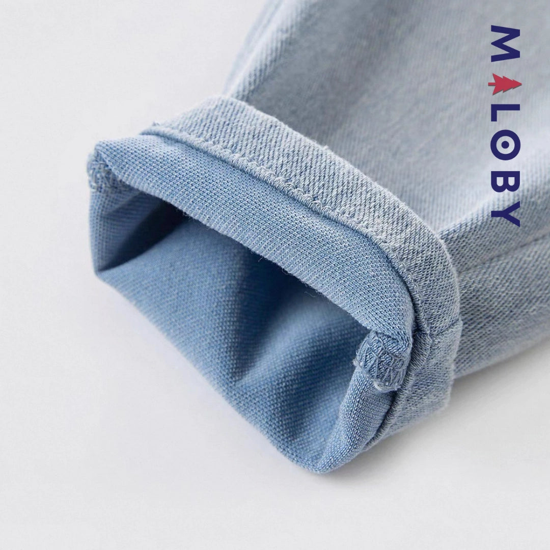 Pantalon jean motif scorpion enfant garçon- Bleu