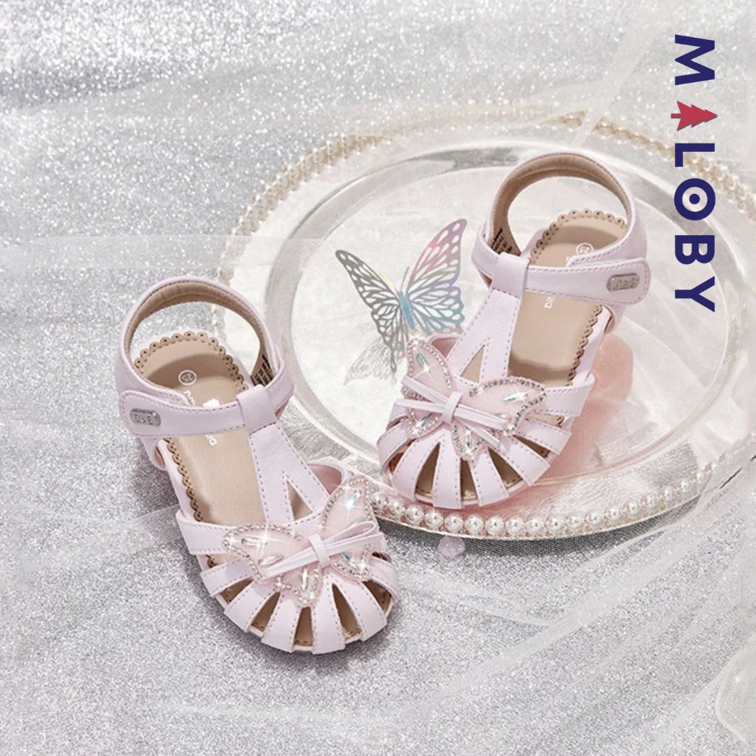 Sandales fermées enfant fille - rose -robes et ensembles pour filles, bébés et garcons - MALOBY