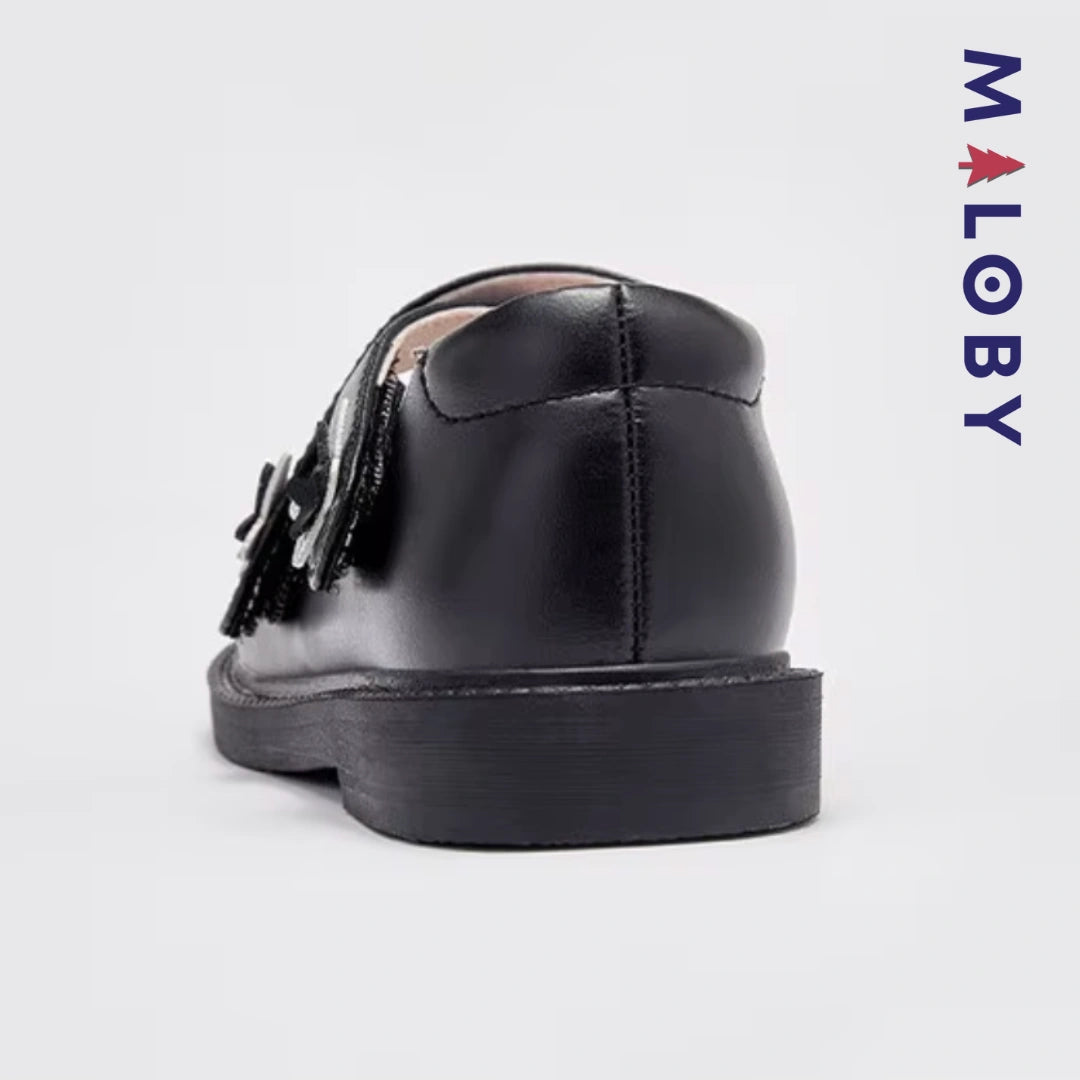 Ballerines double bride enfant fille - Noir -robes et ensembles pour filles, bébés et garcons - MALOBY