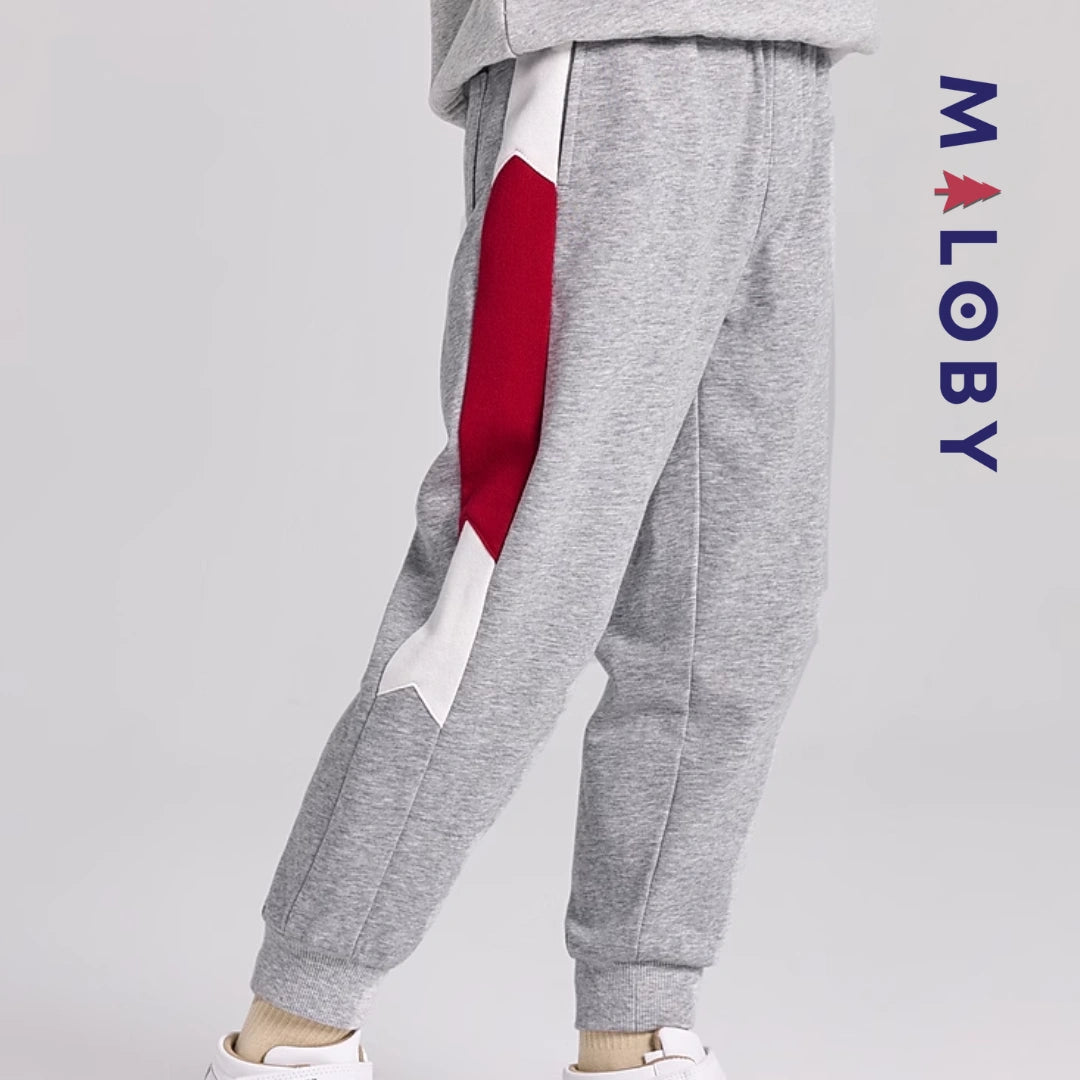 Jogging garçon - gris -robes et ensembles pour filles, bébés et garcons - MALOBY