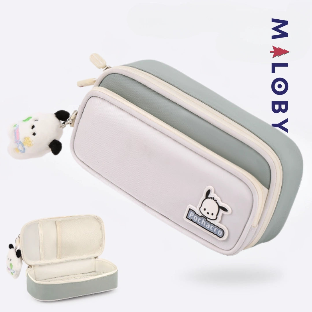 Trousse primaire motif Pochacco enfant garçon - Gris