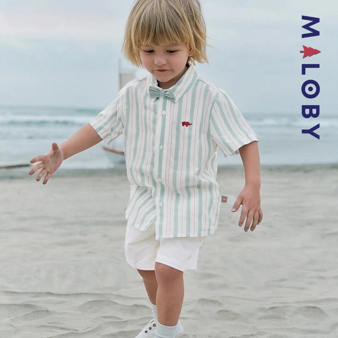 Ensemble cérémonie 2 pièces enfant garçon-rayé