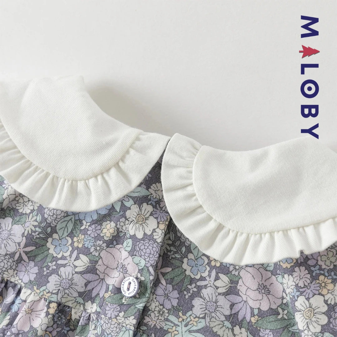 Ensemble 2 pièces blouse + Legging enfant fille- floral
