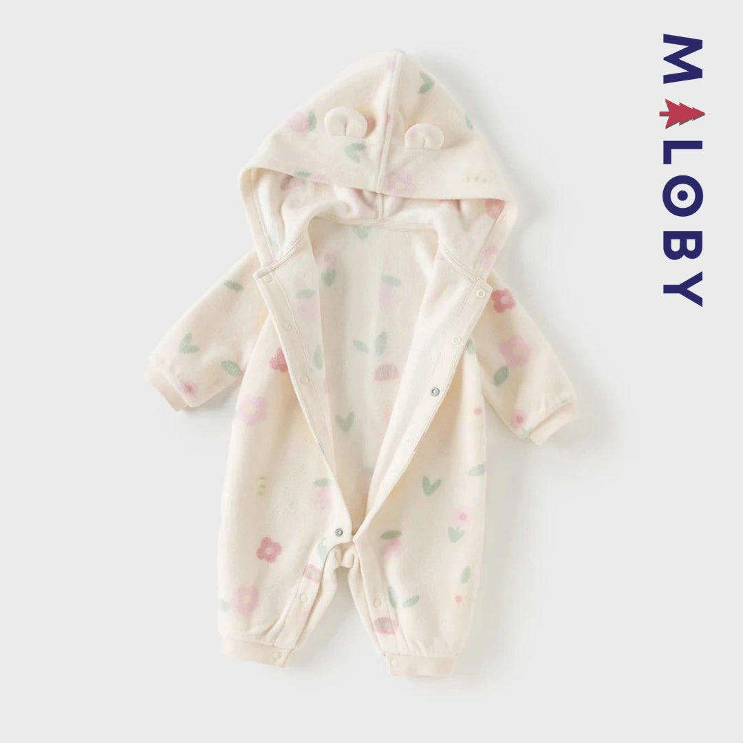 Combinaison longue à capuche motif imprimée