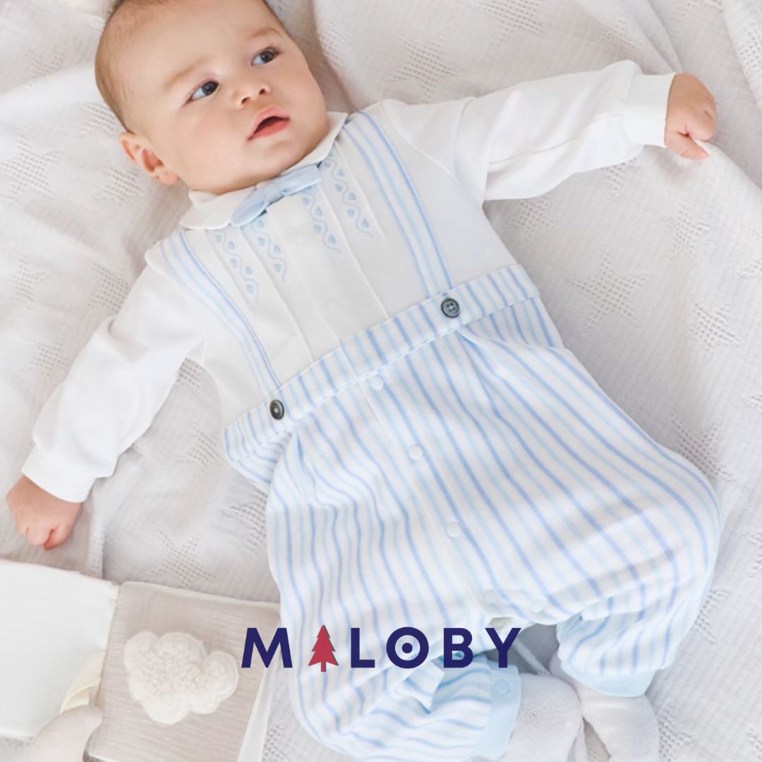 Combinaison habillée à noeud - Garçon -robes et ensembles pour filles, bébés et garcons - MALOBY