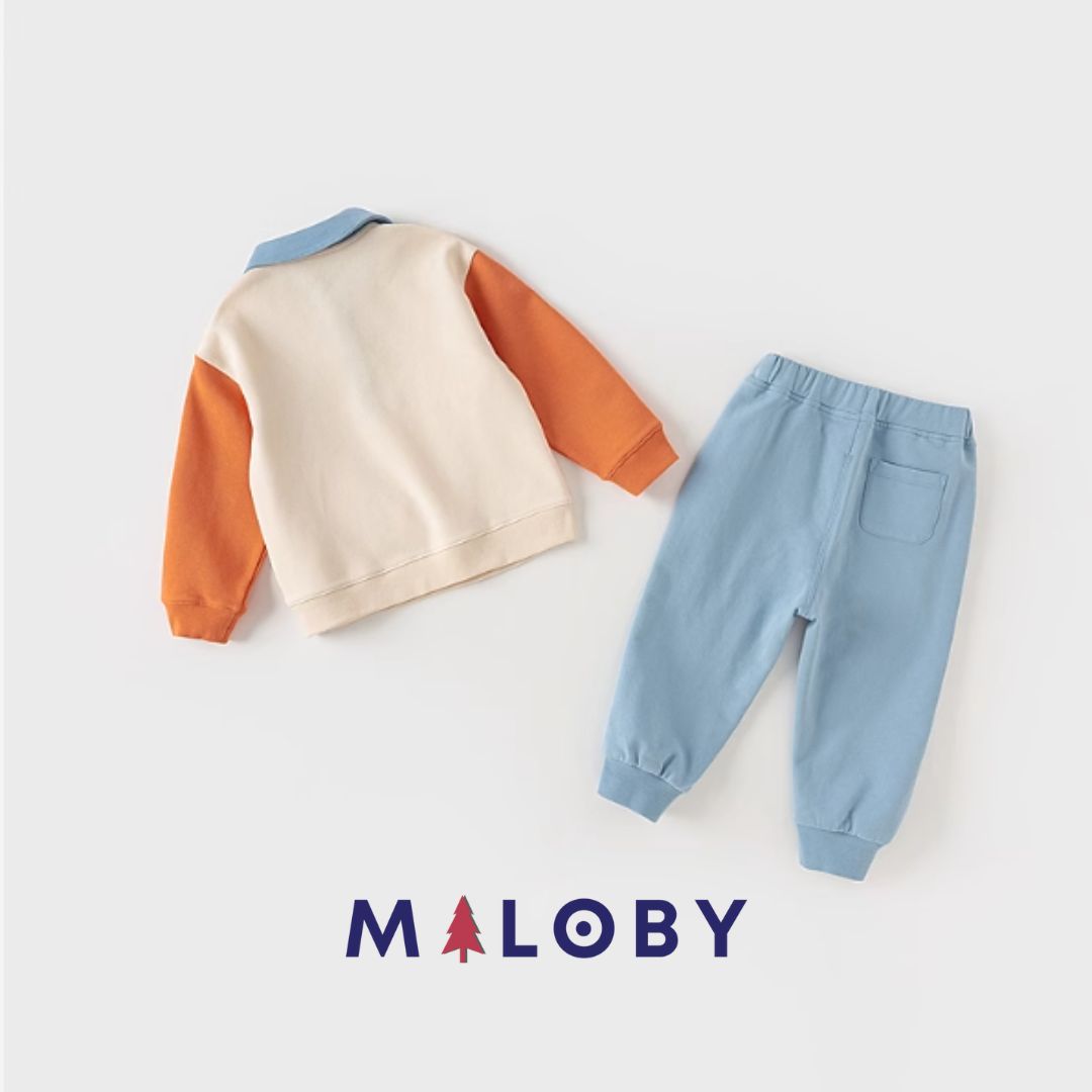 Ensemble sport sweat colorblock et jogging - Garçon -robes et ensembles pour filles, bébés et garcons - MALOBY