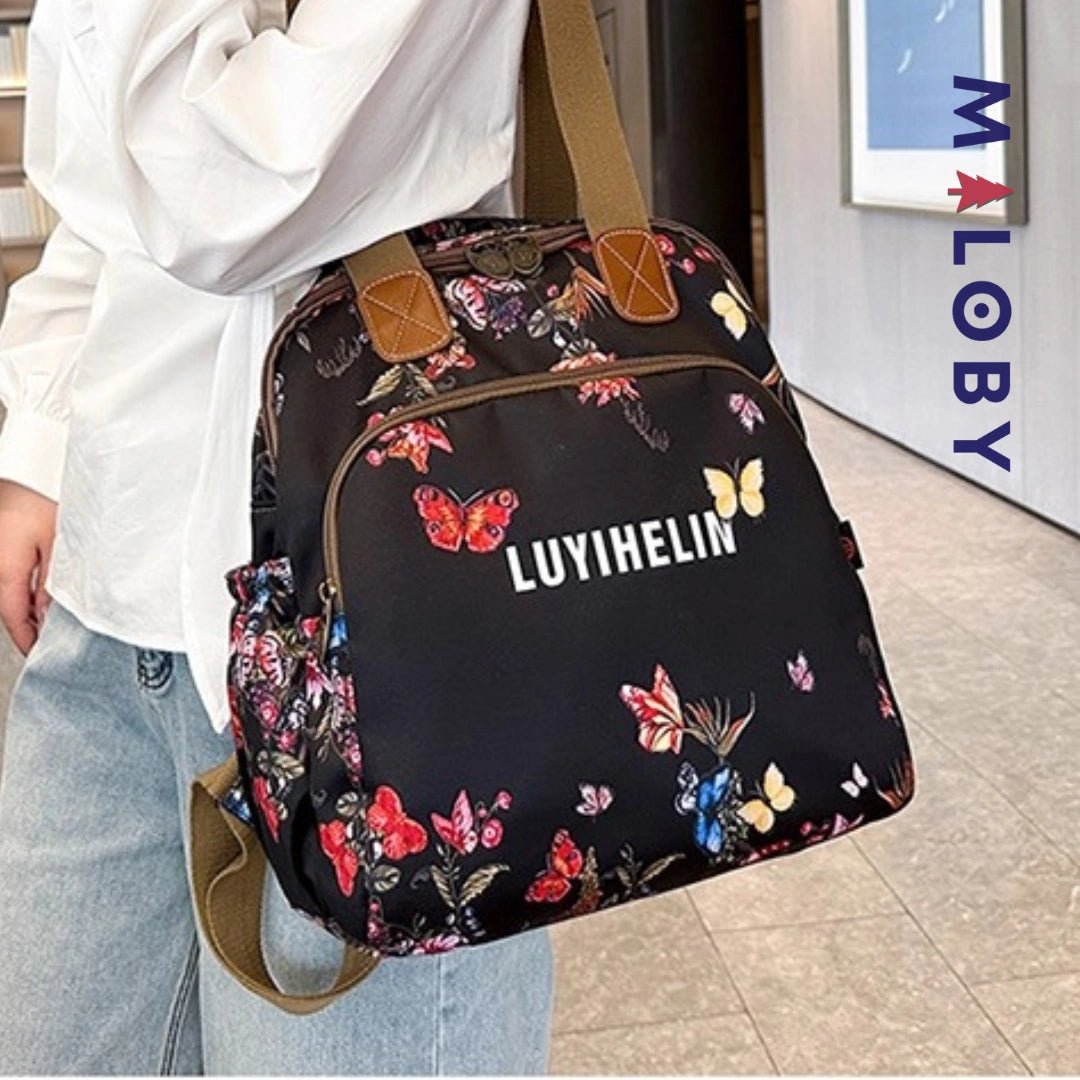 Sac à dos pour étudiante - motifs imprimés