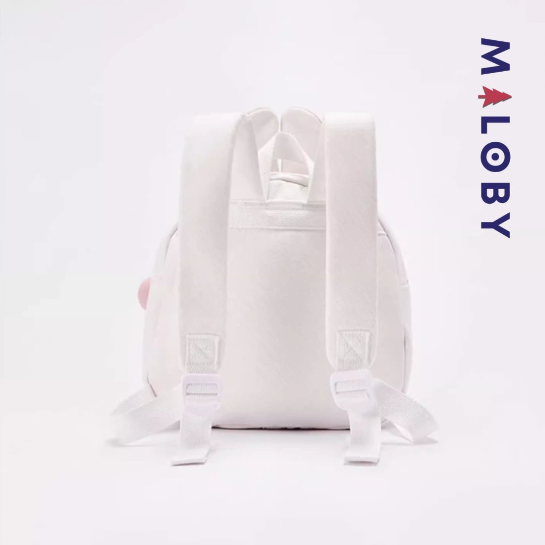 Sac à dos maternelle enfant fille - Blanc/rose