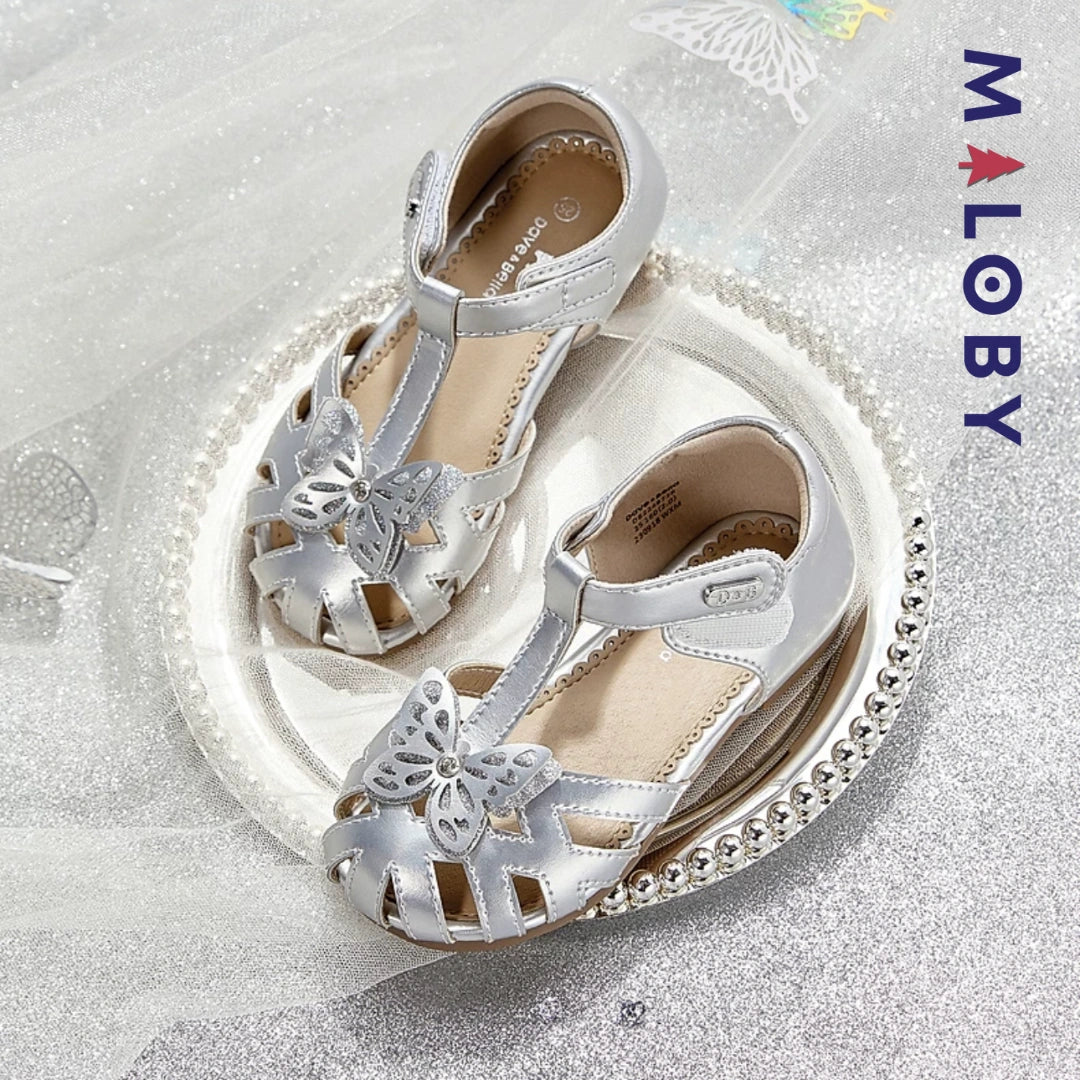 Sandales enfant fille - Argent -robes et ensembles pour filles, bébés et garcons - MALOBY