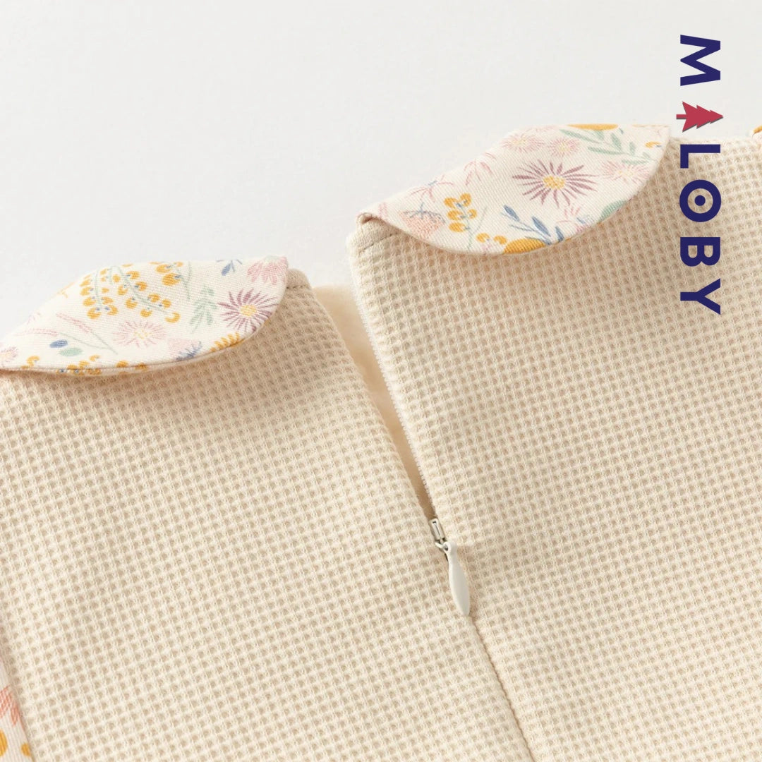 Robe habillée à boléro intégré enfant fille- Beige