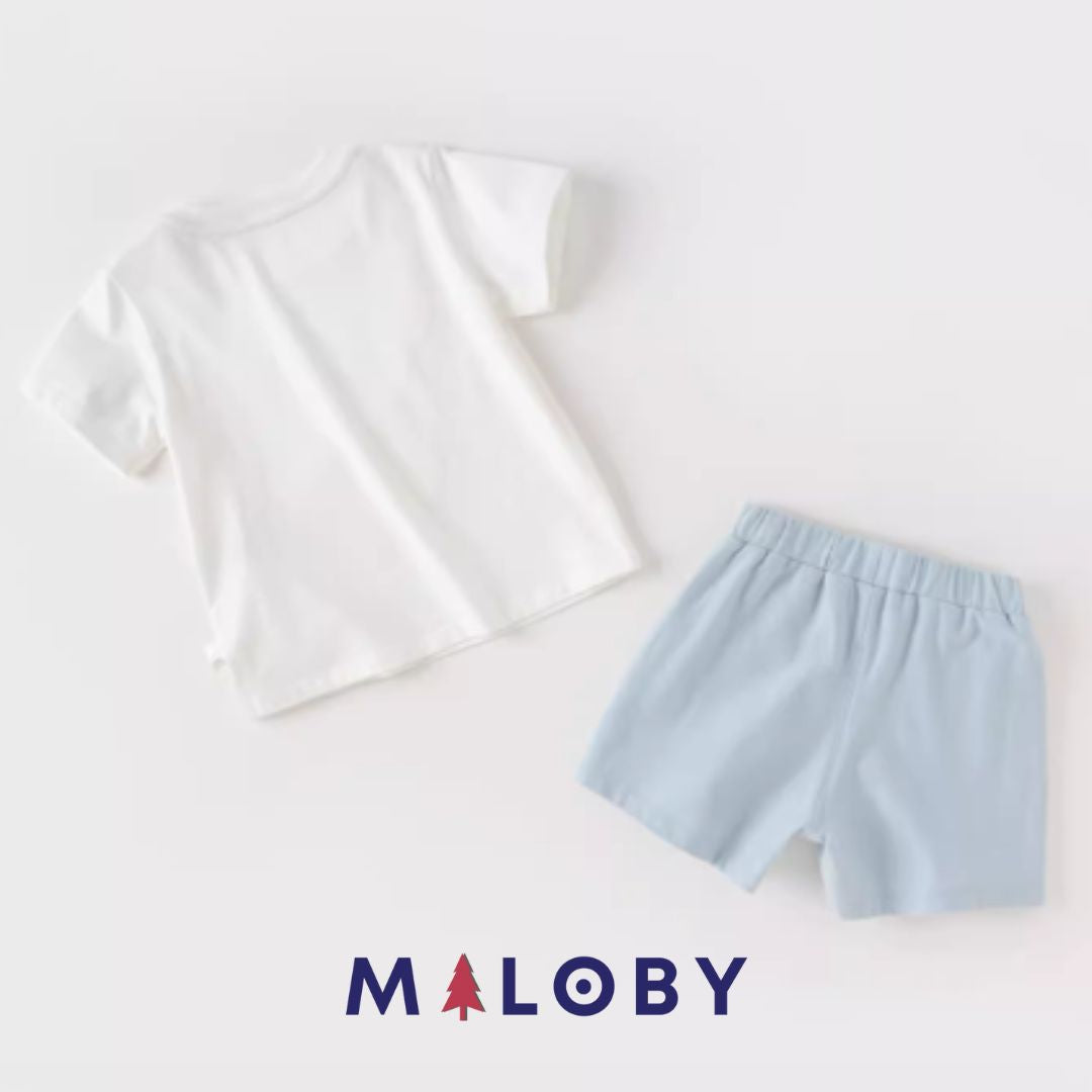Ensemble short+T-Shirt Été - Garçon -robes et ensembles pour filles, bébés et garcons - MALOBY
