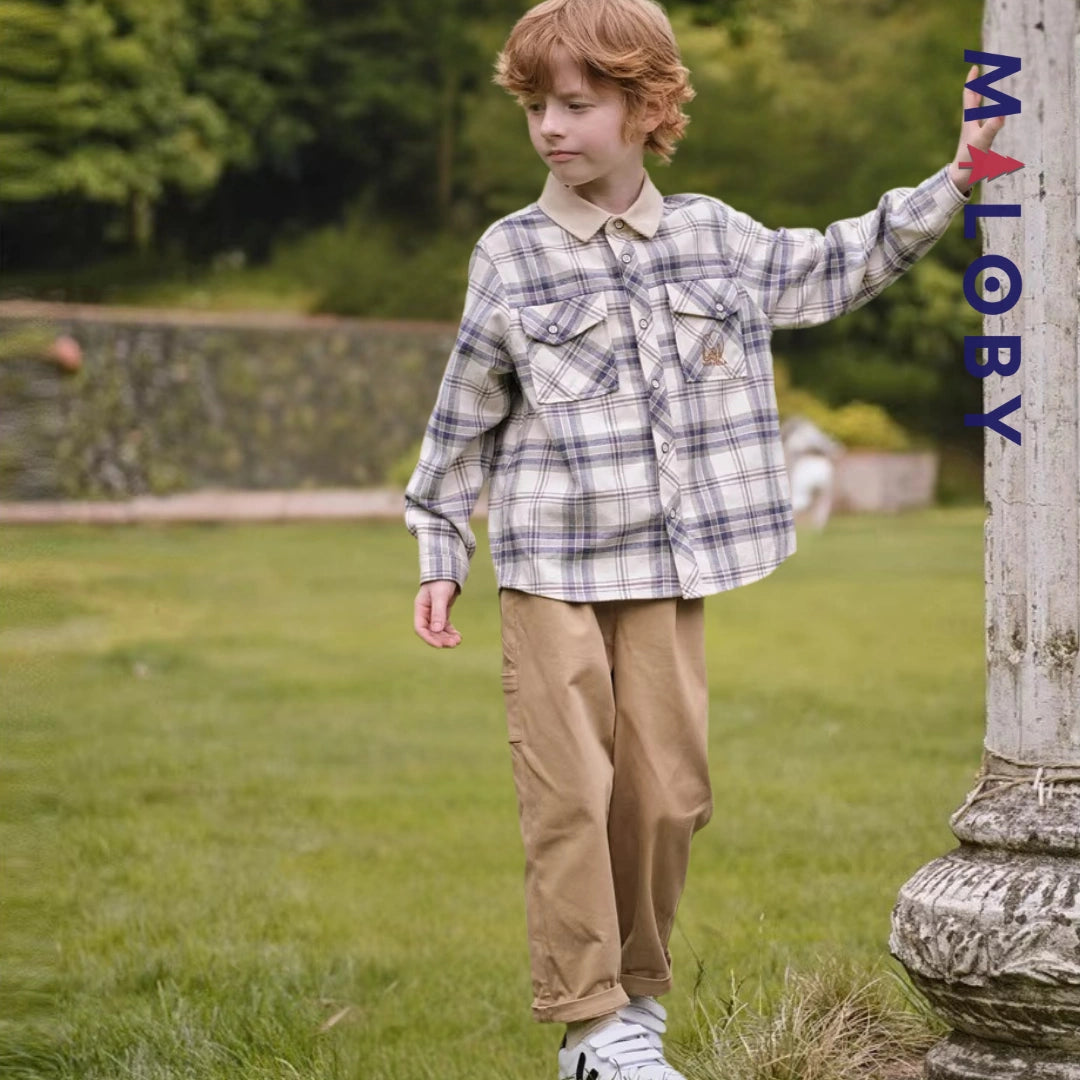 Pantalon jogging décontracté enfant garçon -Kaki -robes et ensembles pour filles, bébés et garcons - MALOBY