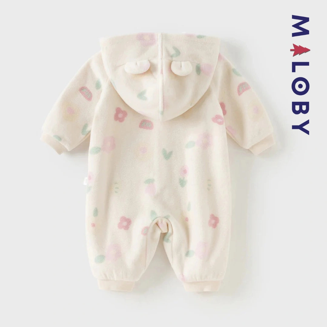 Combinaison longue à capuche motif imprimée