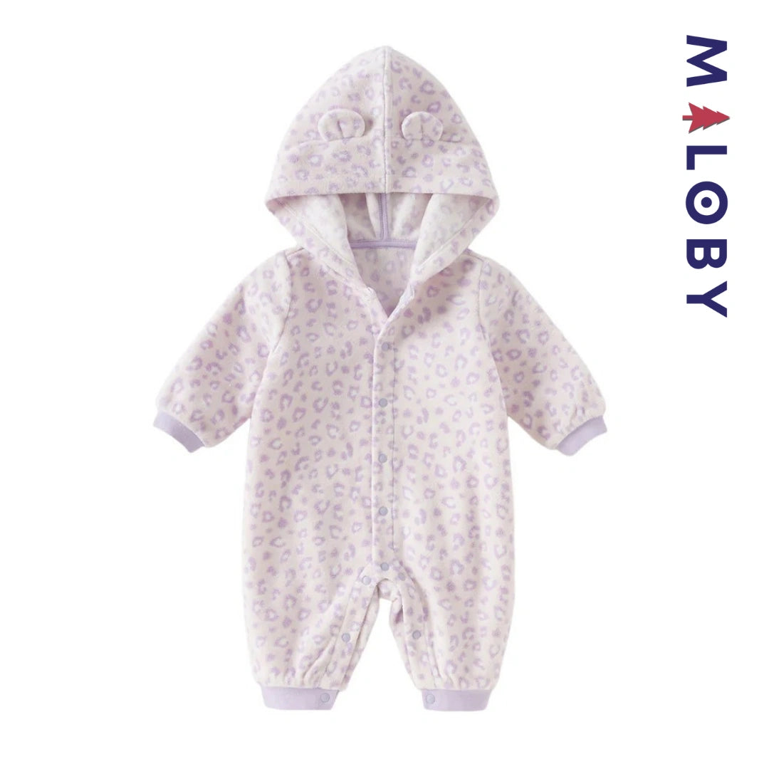 Combinaison longue à capuche motif imprimée