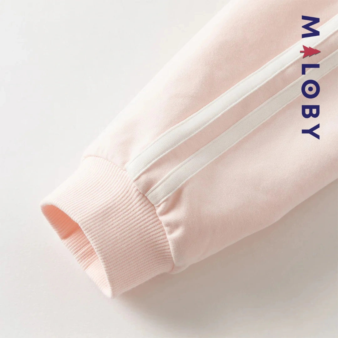 Ensemble jogging 2 pièces motifs fleuris- Rose