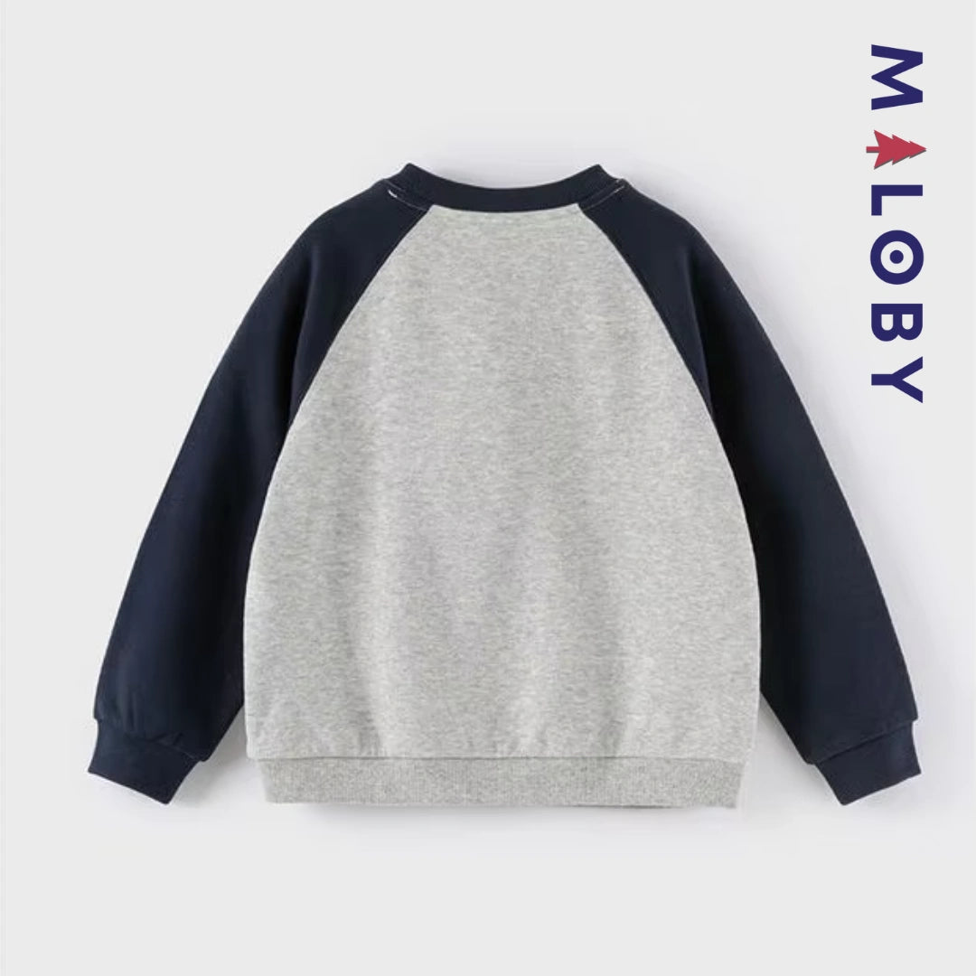 Ensemble sport sweat + jogging garçon - Gris -robes et ensembles pour filles, bébés et garcons - MALOBY