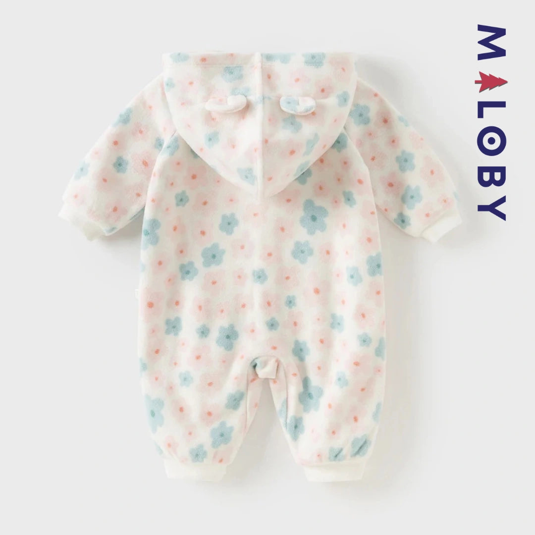 Combinaison longue à capuche motif imprimée