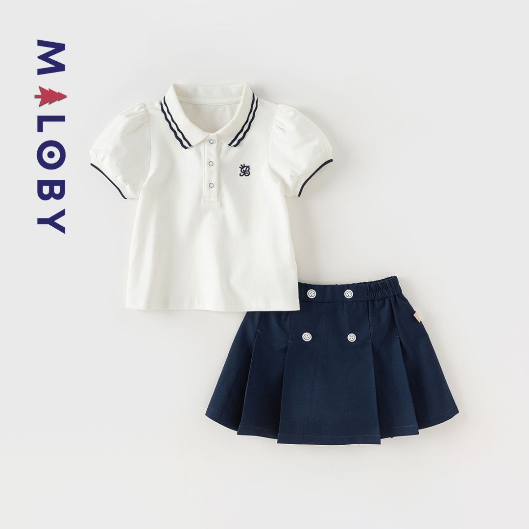 Ensemble Jupon + polo - Fille -robes et ensembles pour filles, bébés et garcons - MALOBY