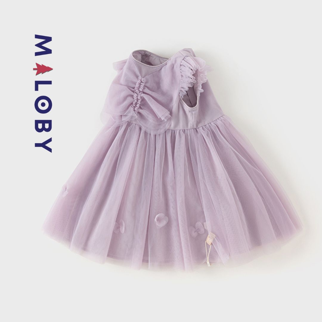 Robe de Cérémonie papillon- Violet -robes et ensembles pour filles, bébés et garcons - MALOBY