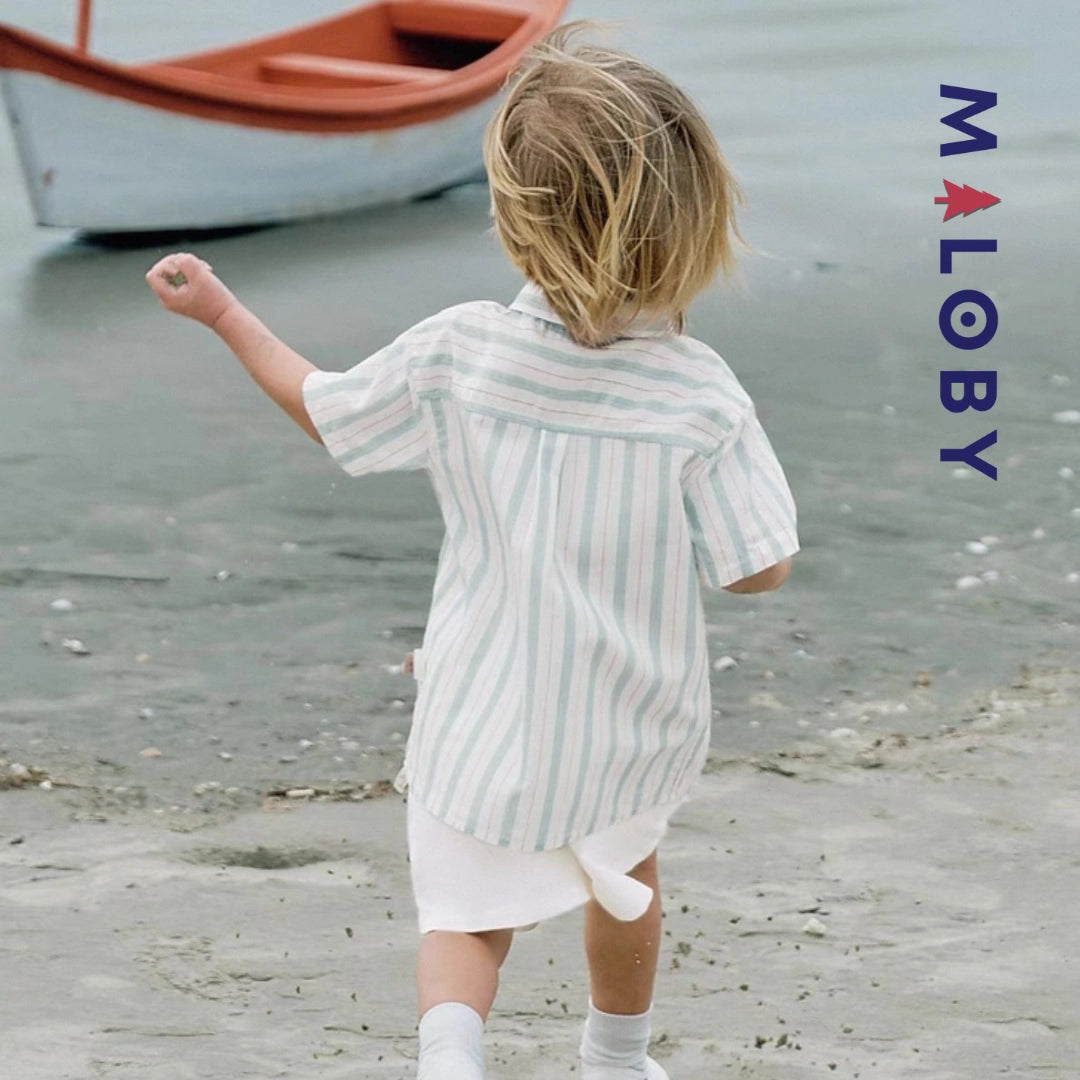 Ensemble cérémonie 2 pièces enfant garçon-rayé