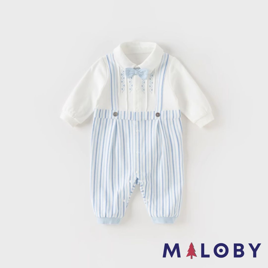 Combinaison habillée à noeud - Garçon -robes et ensembles pour filles, bébés et garcons - MALOBY