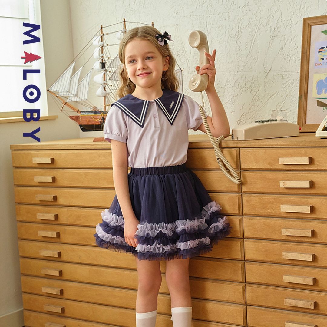 Ensemble Kuromi t-shirt+jupon enfant fille - violet -robes et ensembles pour filles, bébés et garcons - MALOBY