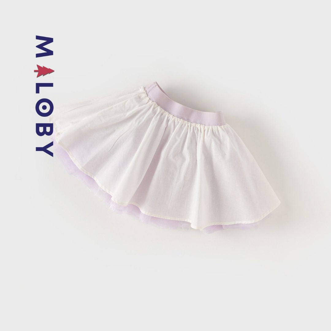 Ensemble T-shirt et Jupe enfant fille-Violet -robes et ensembles pour filles, bébés et garcons - MALOBY