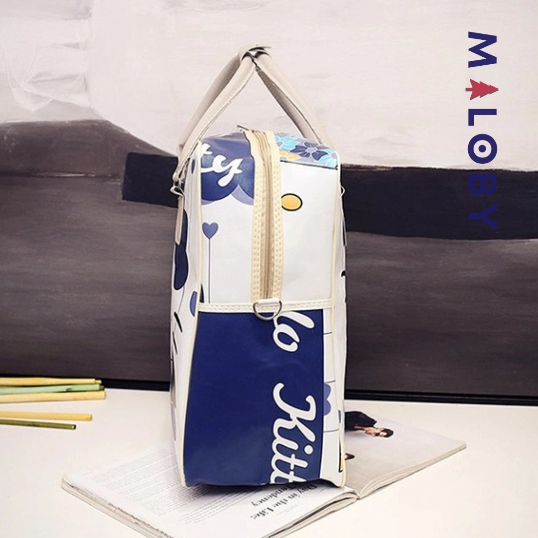 Sac multi-usage motif Hello Kitty - imprimé bleu