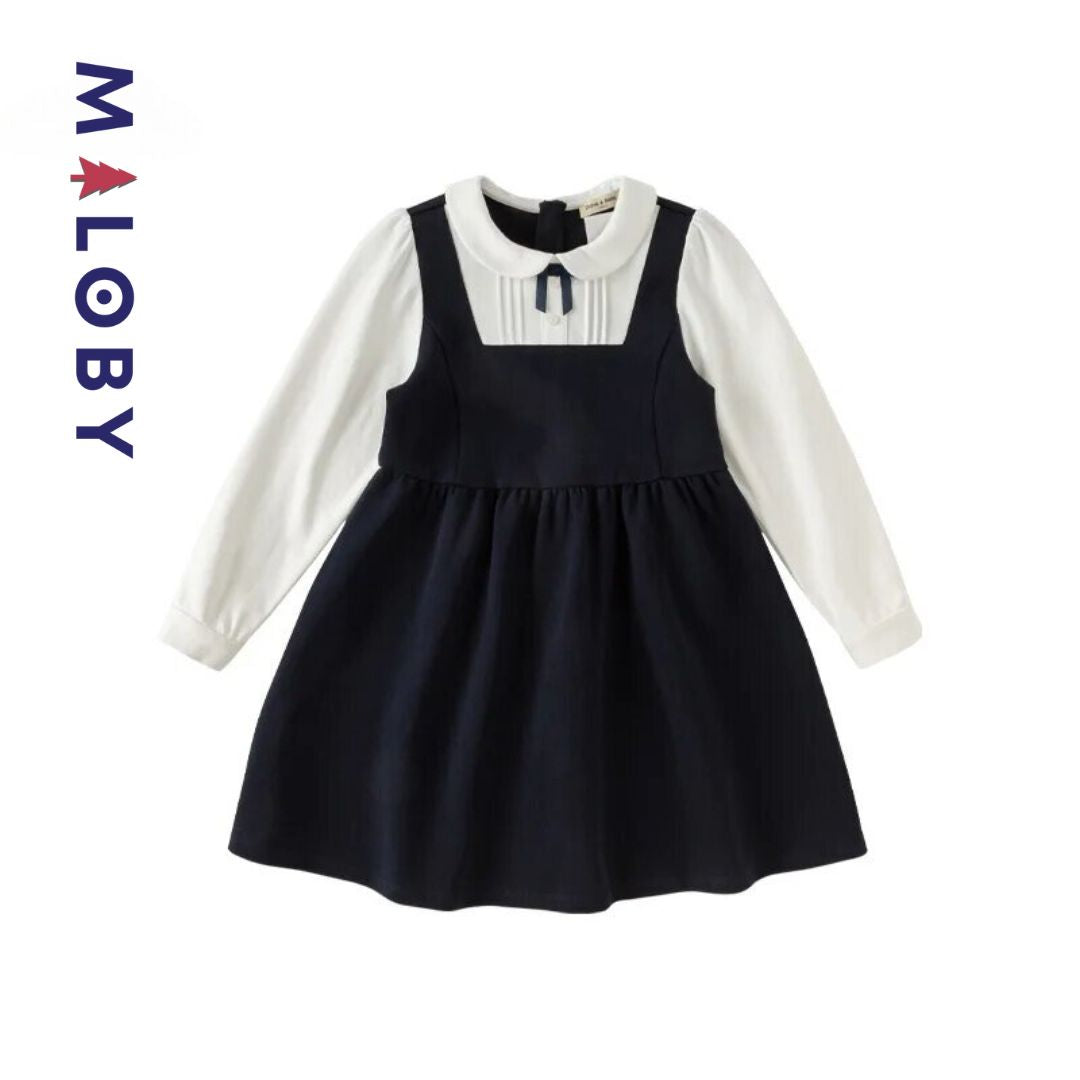 Robe manches longues enfant fille - Noir -robes et ensembles pour filles, bébés et garcons - MALOBY
