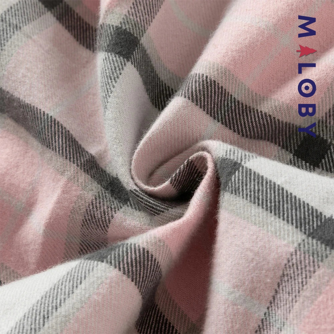 Robe bi-matière effet 2 en 1 enfant fille- rose/gris