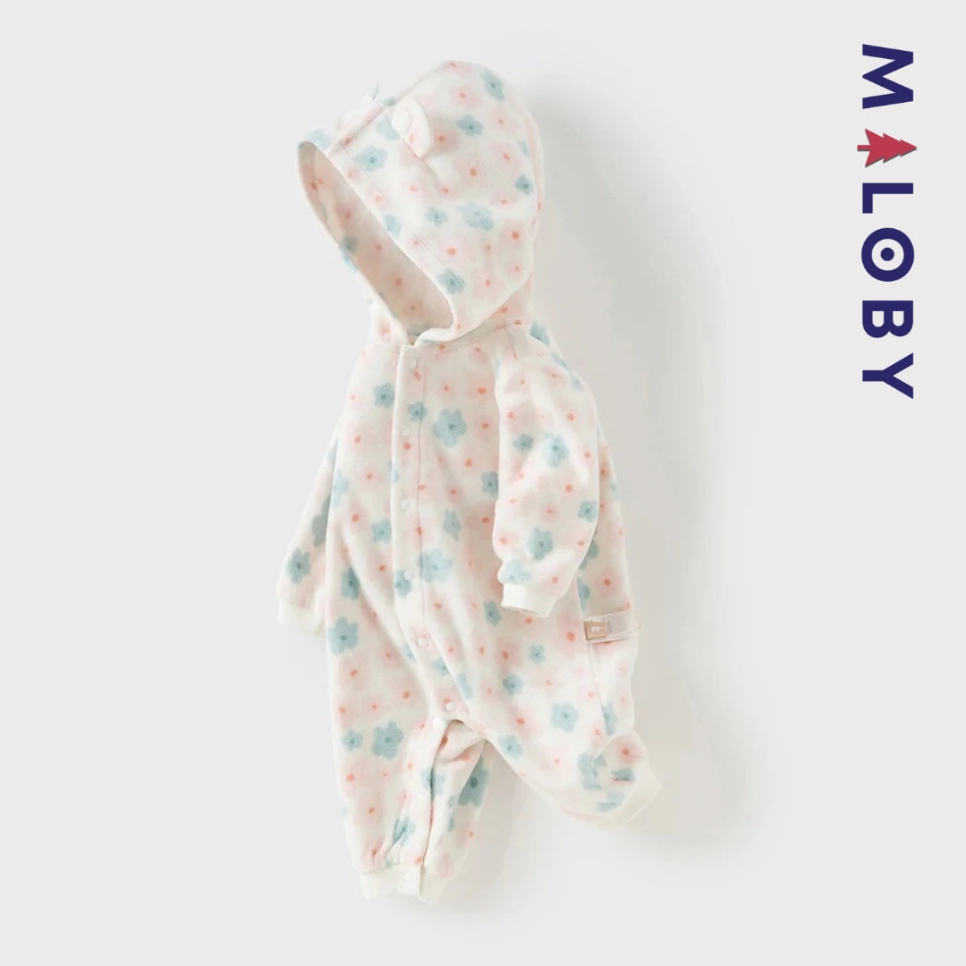 Combinaison longue à capuche motif imprimée