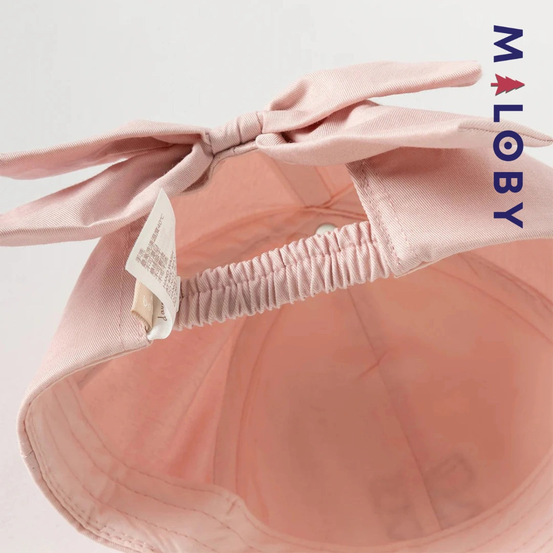 Casquette nœud fantaisie enfant fille -rose