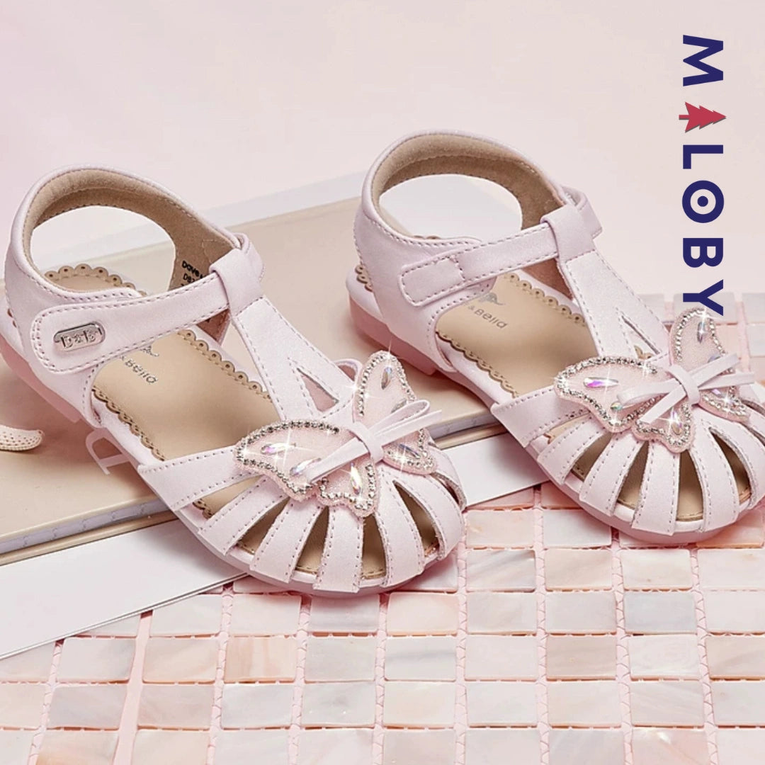 Sandales fermées enfant fille - rose -robes et ensembles pour filles, bébés et garcons - MALOBY