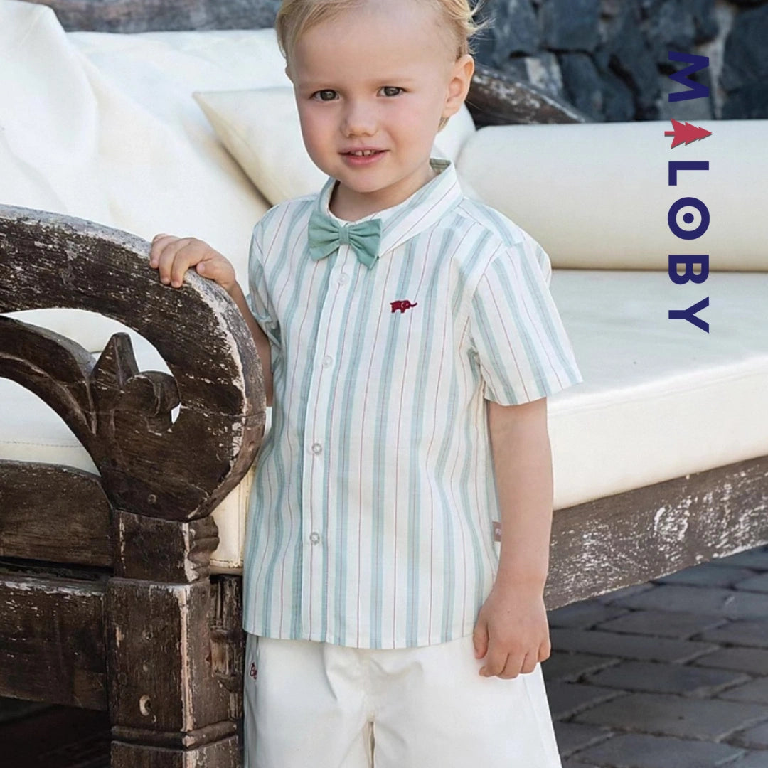 Ensemble cérémonie 2 pièces enfant garçon-rayé