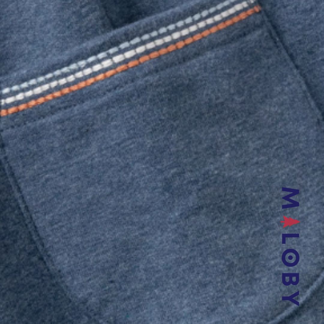 Ensemble garçon sweat + jogging- Bleu/beige -robes et ensembles pour filles, bébés et garcons - MALOBY