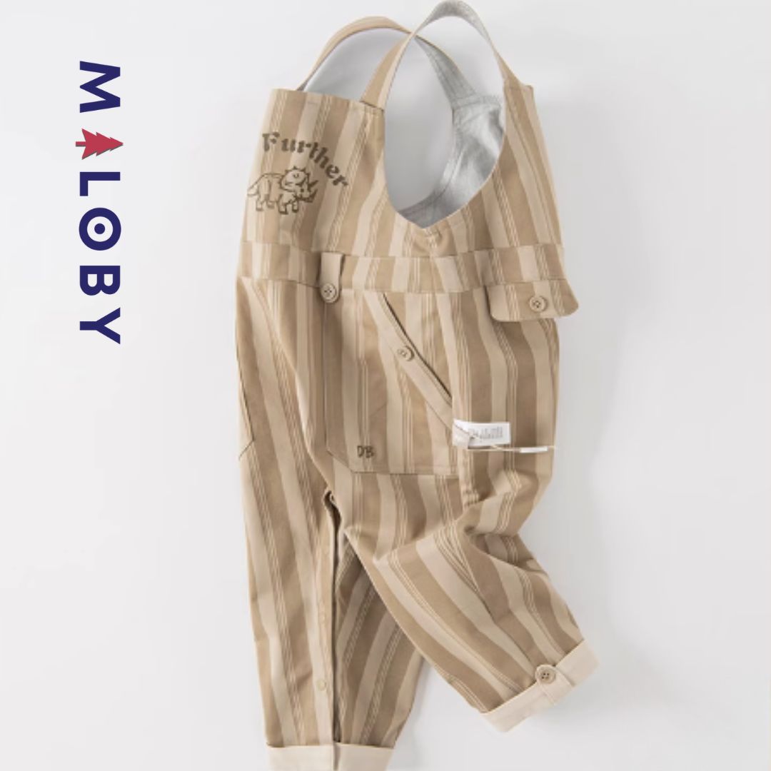 Ensemble habillé Salopette+chemise+noeud -Garçon -robes et ensembles pour filles, bébés et garcons - MALOBY