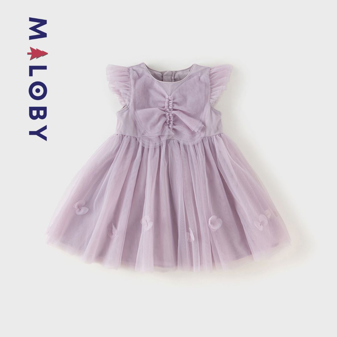 Robe de Cérémonie papillon- Violet -robes et ensembles pour filles, bébés et garcons - MALOBY