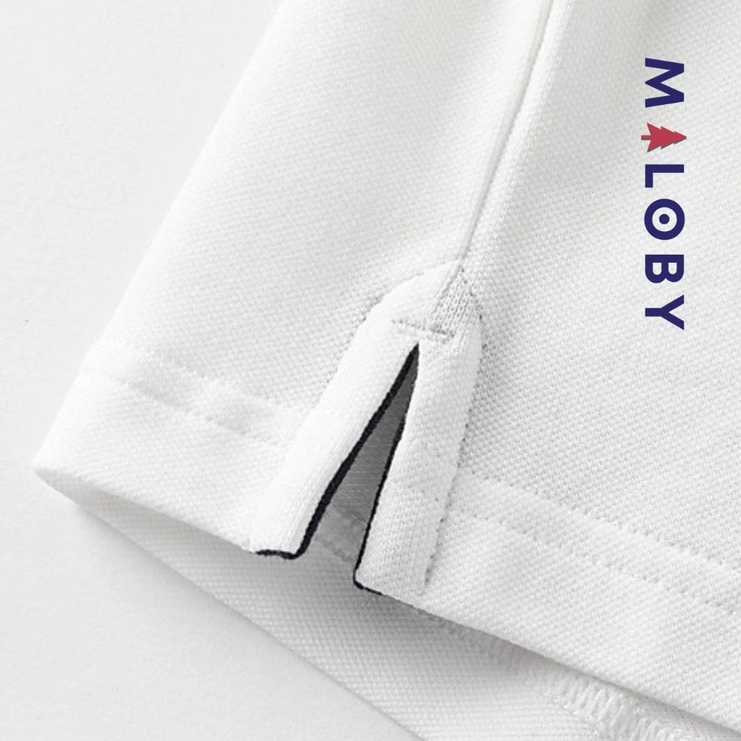 Polo col Mao enfants garçon - Blanc